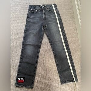 Levis black wedgie jeans